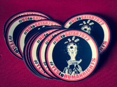 #NOtoQATAR2022 Aufkleber